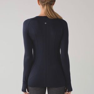LULULEMON Switfy Long Sleeve SZ 8 Midnight Dark Blue